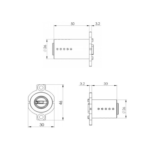Jeu de cylindres Locxis FORCLAZ Serruriers de France® pour Multipoints compatible Fichet - 4 clés brevetées